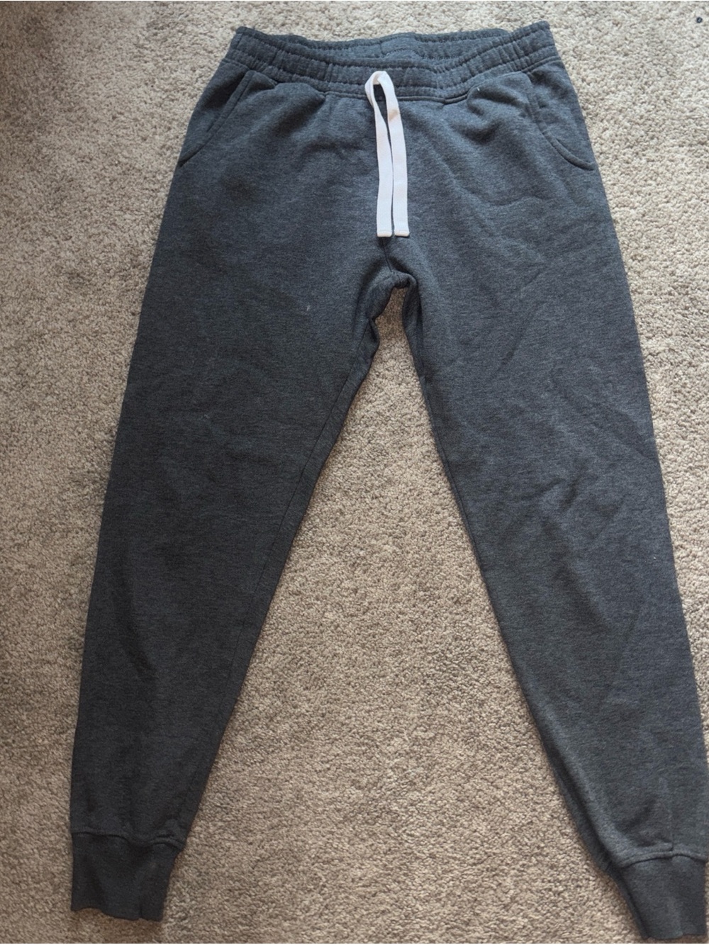 Kids Charcoal Drawstring Joggers with Elastic Waist
